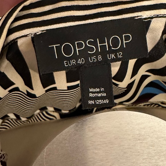 Topshop striped sleeveless top - Picture 4 of 10